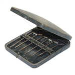Six Sterling Turn of the Century Golf Club Martini Olive Picks with Original Display Box