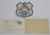 1955 Ryder Cup US Team Crest Patch with Snead and Rees Cuts JSA COA