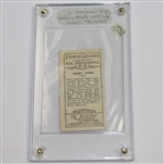 Bobby Jones Lambert & Butler Famous Golfers Cigarette Card
