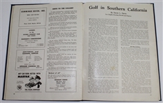 1948 US Open at Rivera CC Hard Bound Program with Ben Hogan Cut JSA COA