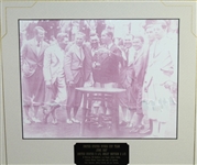 Three 1927 Photos from 1st Ryder Cup in Worcester - Matted with Name Plates
