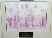 Three 1927 Photos from 1st Ryder Cup in Worcester - Matted with Name Plates