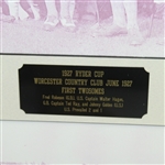 Three 1927 Photos from 1st Ryder Cup in Worcester - Matted with Name Plates