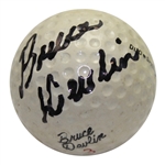 Bruce Devlin Signed Bruce Lietzke Signature Golf Ball JSA COA