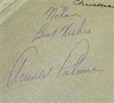 Arnold Palmer Signed Book 'Go For Broke - Signed Twice JSA COA