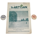 1937 National Amateur Press & Official Badges with Artisan Magazine - Alderwood CC