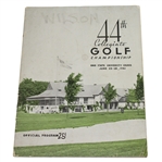1941 Collegiate Golf Championship at Ohio State University Course Program