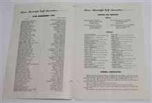 1952 Trans-Mississippi Tournament at Lakewood County Club Program