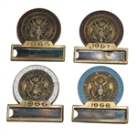 1965, 1966, 1967, & 1968 Amateur Public Links Contestant Badges