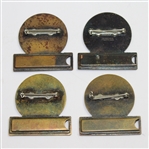 1965, 1966, 1967, & 1968 Amateur Public Links Contestant Badges