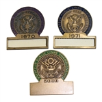 1970, 1971, & 2000 Amateur Public Links Contestant Badges