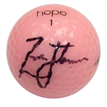 Zach Johnson Signed Wilson HOPE Golf Ball JSA COA