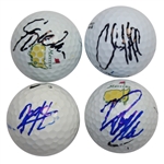 Lot of Four Signed Golf Balls - Hoffman, Matsuyama, Walker, & Lee/Perez Combo JSA COA