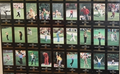 Open Back Framed GSV Set plus Unopened Set of 100 Pro-Set Golf Cards