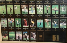 Open Back Framed GSV Set plus Unopened Set of 100 Pro-Set Golf Cards