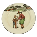 Royal Doulton Give Losers Leave to Speak, and Winner to Laugh Plate