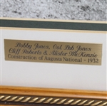 1932 Augusta Construction Photo with Bobby Jones, Col. Bob Jones, Roberts and McKenzie