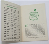 1954 Masters Tournament Spectator Guide - Sam Snead 3rd Masters Victory