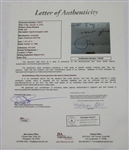 Jimmy Demaret Personal Letter Written to Legend John Derr JSA #Y34348