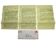 Robert Bob Toski Personal Hand Written Letter to Legend John Derr JSA COA