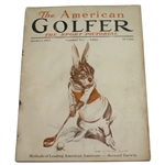 Vintage October 7, 1922 The American Golfer Magazine with Golfing Rabbit on Cover