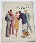 Vintage August 1929 'Golfers Magazine' Orange & Blue Swinging Cover