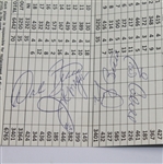 Pine Valley Scorecard Signed by Yogi Berra, Dale Berra, Joe Morgan, and Enos Cabell JSA COA