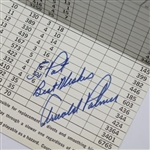 Pine Valley Scorecard Signed by Arnold Palmer JSA COA