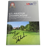 Bryson DeChambeau Signed 2015 US Amateur at Olympia Fields Program JSA COA