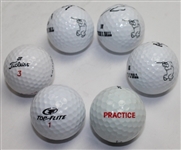 Lot of 6 Signed Golf Balls - Na, Finau, Stenson, Lee, Piercy, & DeChambeau JSa COA