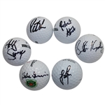 Lot of 6 Signed Golf Balls - Irwin, Sonders, Reed, Streb, Koepka, & Rose JSA COA