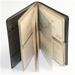 Dutch Harrison's Business Card File and Personal Bill Fold with E.J.H. Initials