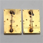 Dutch Harrison's 1954 Gold & Diamond Engraved Cuff Links/Pins - Harry E. Radix Trophy - Lowest Annual Avg Score