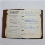 E.J. Dutch Harrison Personal Address Book - Crosby, Hogan, Hope, and many more!