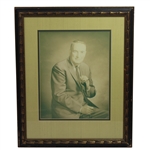 Framed E.J. "Dutch" Hasrrison Portait by Gustave Shrader