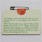 1977 Masters Badge #26925 - Tom Watson Winner