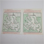Lot of Two Masters Sunday Pairing Sheets - 1977 & 1981 - Tom Watson Winner