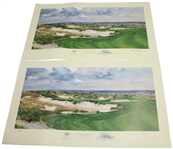 Lot of Two Ltd Ed #178 & #179/500 18th Hole The Ocean Course Kiawah Prints