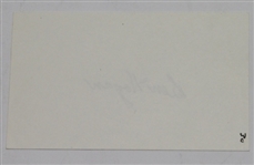 Ben Hogan Signed 3x5 Index Card JSA COA