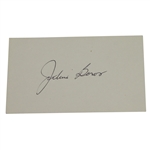 Julius Boros Signed 3x5 Index Card with Wire Photo JSA COA