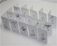 Lot of 15 Signed Augusta National Scorecards JSA COA