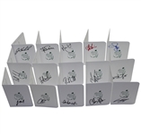 Lot of 15 Signed Augusta National Scorecards JSA COA
