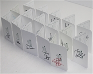 Lot of 16 Signed Augusta National Scorecards JSA COA