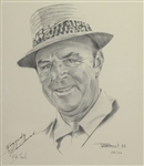 Sam Snead Signed Ltd Ed 99/100 Van Zant Drawing JSA COA