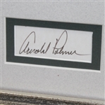 Jack Nicklaus & Arnold Palmer Signed Cuts Framed with B&W Large Photo JSA COA