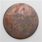 1917 Montana State Golf Assn. Third Flight Champions Medal - Butte Country Club