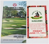 1994 US Open at Oakmont Program, Ticket, Pairing Sheet, Guide, & Computer Analysis
