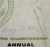 1957 US Open at Inverness Club Program Multi-Signed by Middlecoff, Palmer, Shute, and others JSA COA