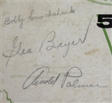 1957 US Open at Inverness Club Program Multi-Signed by Middlecoff, Palmer, Shute, and others JSA COA