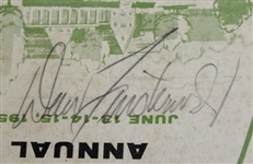 1957 US Open at Inverness Club Program Multi-Signed by Middlecoff, Palmer, Shute, and others JSA COA
